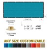 Houssity Turquoise 5' x 21' Balcony Deck Fence Privacy Screen