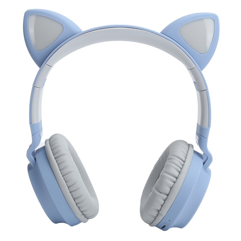Cat Ear Headphone 3D LED Light Wireless Bluetooth 5.0 Foldable