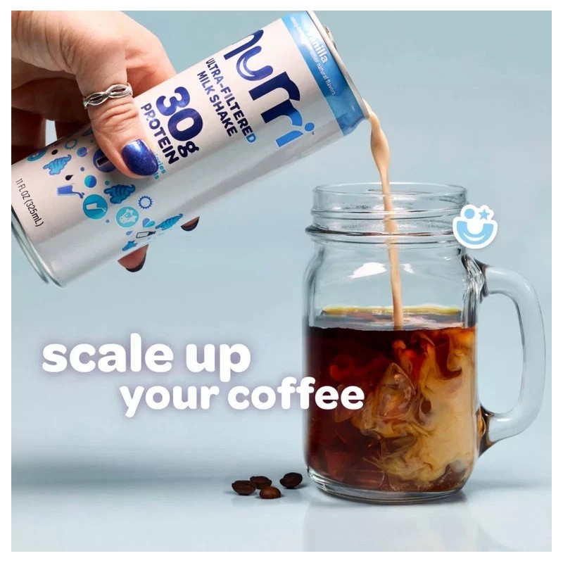 Nurri 30g Vanilla Ultra-Filtered Milkshake 11 fl. oz., 12 pk.