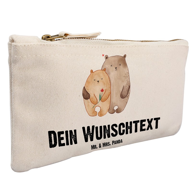 Mr. & Mrs. Panda Größe S Klein Personalisierte Schminktasche Bären