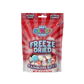 BEST PARTY EVER! Freeze Dried Candy Rainbow Bites, Crunchy Candy with Intense Taste, 4.32 oz, Pack of 2