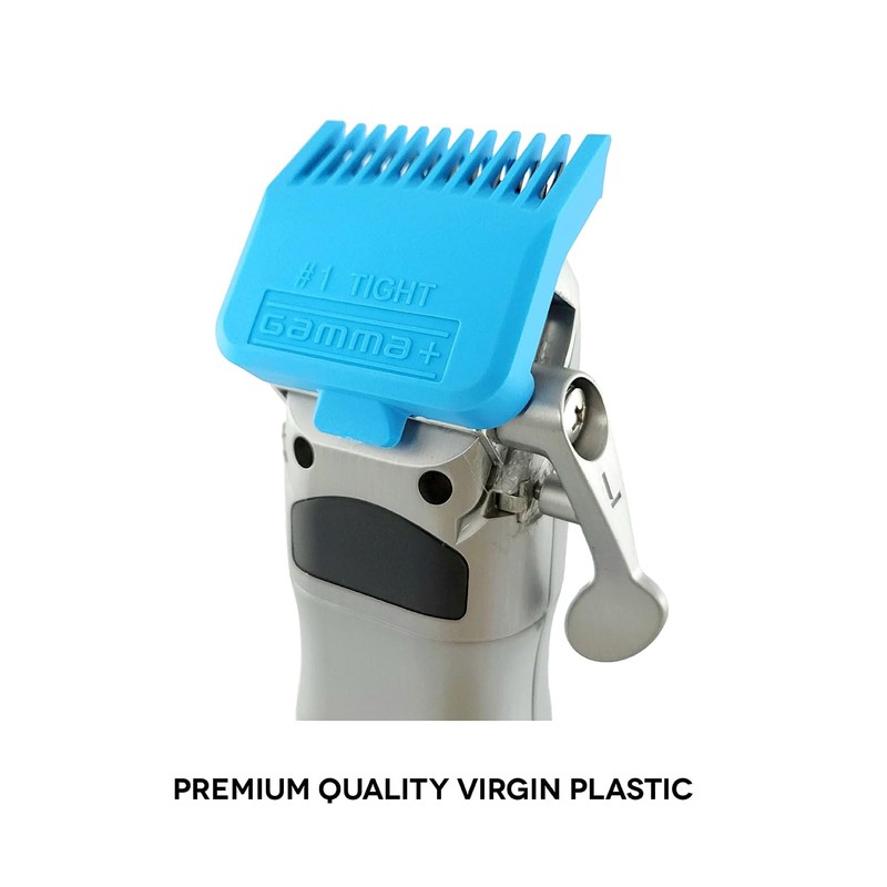 Gamma+ Kit 4 Blue Double Magnetic Guards For Gamma+ Clippers