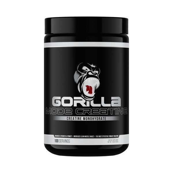Gorilla Mind Gorilla Mind Creatine Monohydrate Micronized Powder,Improved Muscle Size,