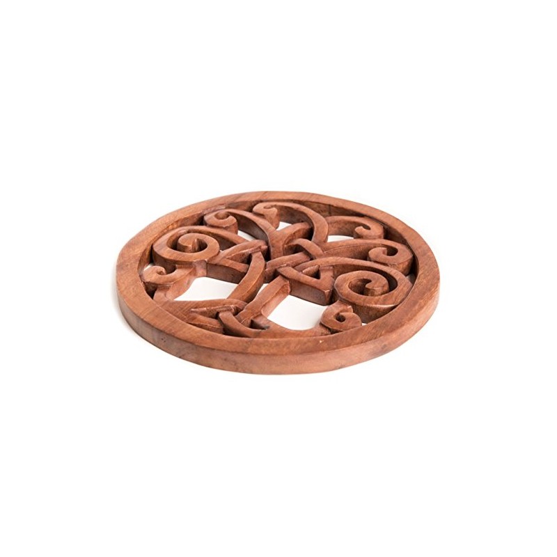 Windalf Wall Decoration Wooden Picture Varuna Diameter 25 cm Celtic