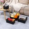 Leatherspaces Functional Drawer Organizer clothes， Faux Leather Dresser Organizer for