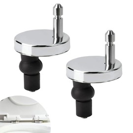 2 Pack Quick Release Toilet Seat Fixings, Upgrade Toilet Seat Hinge Fittings, Universal Toilet Seat Top Fittings for WC Toilet Blind Holes