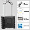 Diyife Heavy Duty Combination Padlocks Outdoor, [Weatherproof] Long Shackle 52mm
