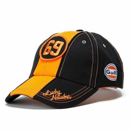 Black & Orange 69 Cap Baseball Cap One Size Hat Gulf Racing Ford GT40 Black & ORANGE 69 CAP FREE Black x Orange