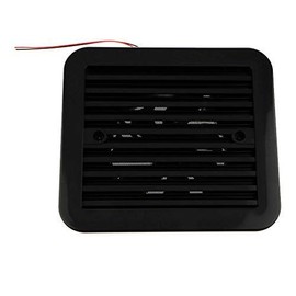 MASO 12V One-Way Silent Cooling Fan Side Exhaust Port Air Fan Ventilation Fans for Car RV Caravan Van(Black)