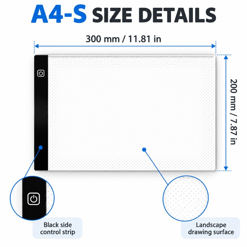 Portable LED Tracing Light Pad for Drawing – USB-Powered Copy