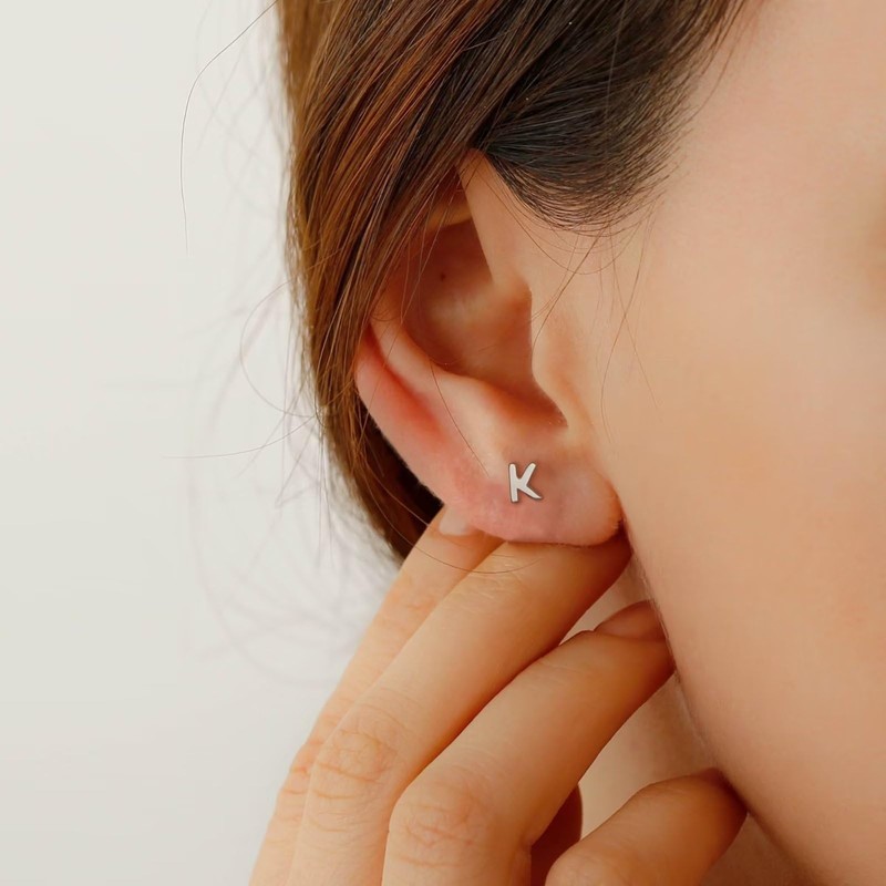 TINGN Earrings Silver 925 Women Girls Medical Stud Earrings Gold