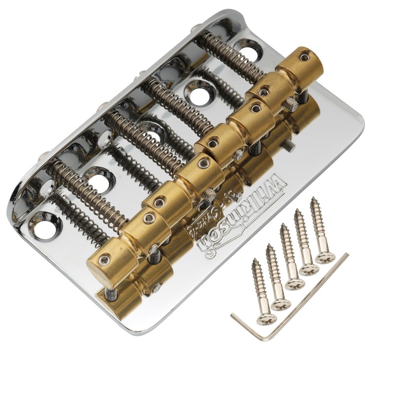 Wilkinson WBBC Vintage 4 String Base Bridge Brass Saddle for