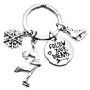 Skating Keychain Figure Skater Gift Skating Coach Gift Ice Skating