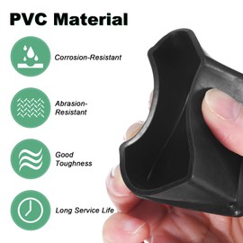 M METERXITY 8-Pack Square Furniture Leg Caps, 1.77" (45mm) PVC Leg Caps for Chairs/Table/Bed, Furniture Hardwood Floor Protectors Feet Covers Cups