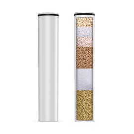 CONETLE Shower Head Filter Cartridge 2-Pack - Premium Mineral Media Refill for Handheld Shower Heads, Enhances Water Texture & Skin Comfort