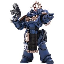 JOYTOY Warhammer 40,000 1/18 Action Figure Ultramarines Primaris Lieutenant Amulius Collection Model, 4.2inch