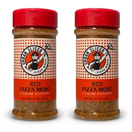 Urban Slicer Pizza Worx - Red Pizza Mojo - Extra-Extraordinary Seasonings - 4.7 oz Bottles - 2 Pack