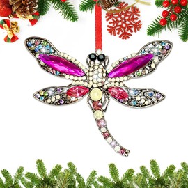 BIZIBAFF Dragonfly Christmas Ornament 2025 - Dragonfly Ornament for Christmas Tree Decorations Keepsake Gifts for Dragonflies Lovers Women Men Kids Teens Girls Boy