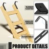 4 Set Angled Bunk Bed Ladder Hooks PVC Adjustable Coated