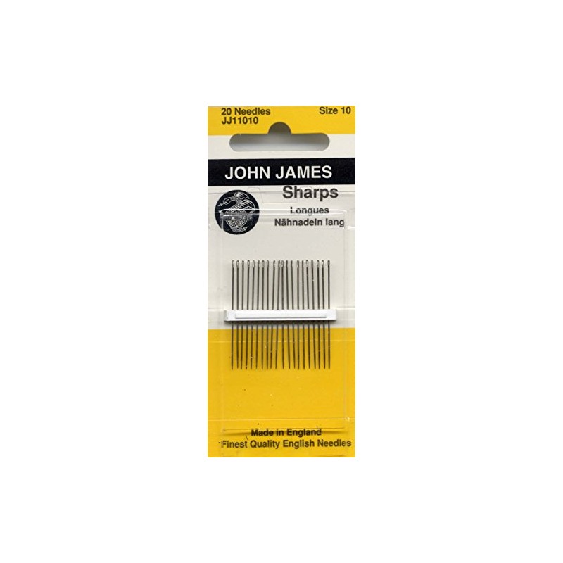 Colonial Needle JJ110-10 20 Count John James Sharps Needle, Size