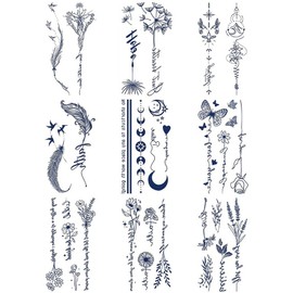 MIR WAY self-henna semi-permanent tattoo sticker 9-piece set, 1 piece, MWA-9-piece set / MIR WAY 셀프 헤나 반영구 타투스티커 9종세트, 1개, MWA-9장세트