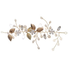 FAIRYGATE 4719 Headband Bridal Hair Accessories Wedding Pearls Headband Rhinestone Hair Band Women Girls