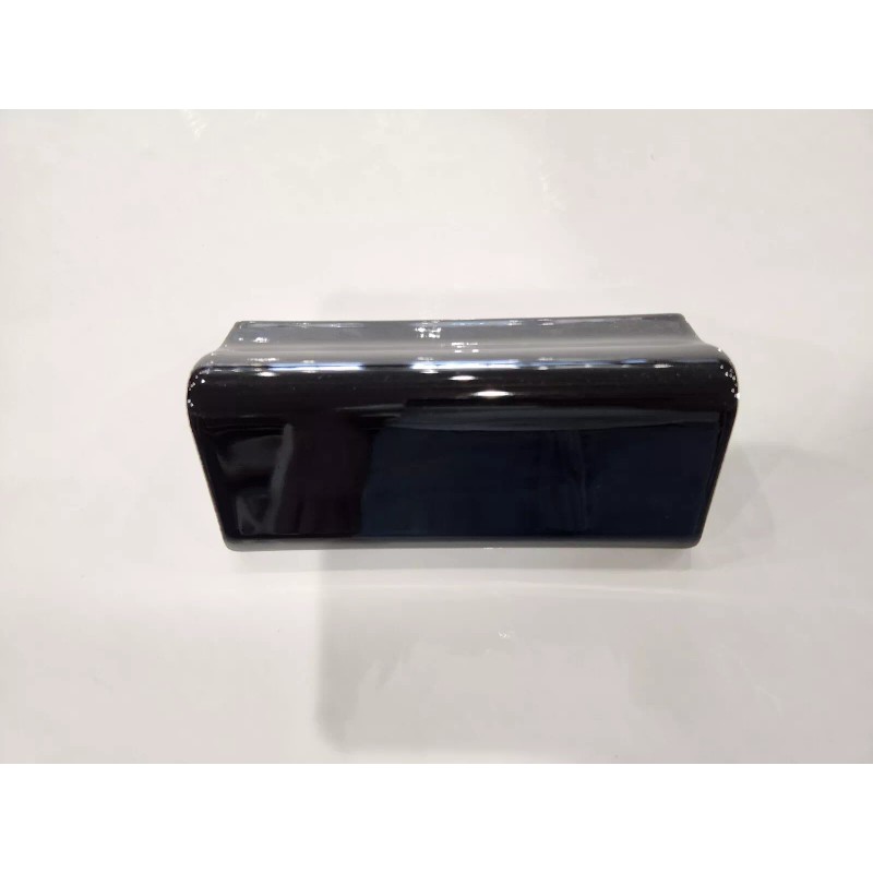 American Olean Glossy Black V Cap Ceramic Tile Countertop