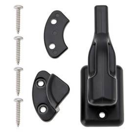 VGOL Caravan Door Holder Snap Lock Swivel Latch Door Mount Door Catch with Screws Caravan Motorhome Caravan Boat Campervan Trailer Latch RV Accessories Black