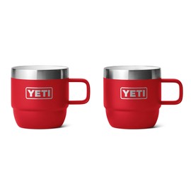 YETI Espresso Cups, 2 Pack, 6 oz, Rescue Red