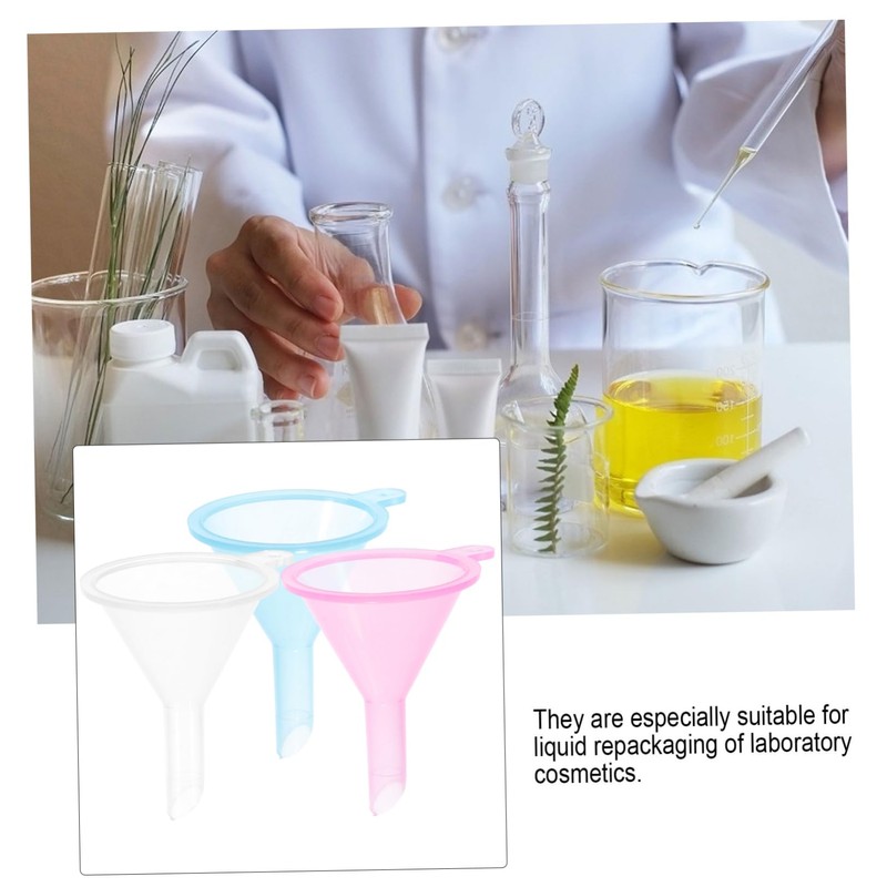 Baluue 90pcs Small Funnel Liquid Filling Funnels Tiny Funnels for