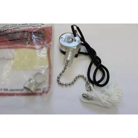 Legrand E81372 / 220 Pull Chain Fan Switch, ON/OFF Only, Two Wire [Silver]