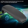 Black Leather Center Console Armrest Lid Cover Fit for A3