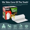PAMI Tall 13-Gallon Kitchen Drawstring Trash Bags [90-Pack, White] -