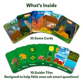 Skillmatics Card Game - Guess in 10 Junior Animals, Stocking Stuffers for Kids, Boys, Girls Who Love Board Games and Educational Toys, Travel, Gifts for Ages 3, 4, 5, 6