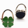 ROFLYER Four Leaf Clover Design Foldable Handbag Hanger Folding Purse