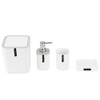 Hosoncovy 4 Pieces Bathroom Accessory Set Bathroom Container Set with