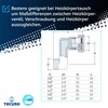 tecuro - Radiator, S connection, 50 mm height compensation, with