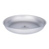 TOMSHOO Titanium Round Camping Plate Outdoor Ultralight Portable Tableware Cookware