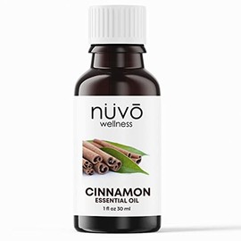 Essential Oil Singles by Nuvo Wellness - 100% Pure Natural Essential Oils - Use for Aromatherapy (30 ml, Cinnamon)