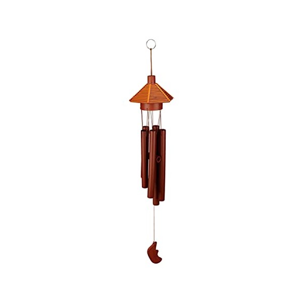 Relaxdays Wind Chime Bamboo, 100%, Brown, 62 x 11.5 x 13cm