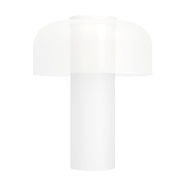 EGLO LED Tischlampe außen Ponente, Akku Nachttischlampe touch dimmbar, Outdoor Tischleuchte kabellos, aufladbar per USB, Metall und Kunststoff in Weiß, warmweiß, neutralweiß, IP44