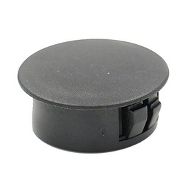 (10 Pack) 1-1/4" ID Hole Knockout Locking Plugs for Panels - Nylon Plastic 1.25 Inch ID Round 1-3/8" Head Diameter - for Panel Thickness .016" - .125" | Body n Sheet Metal Hole Plug | by SBD