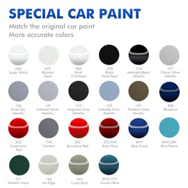 XTryfun 1K6 Ice Edge Touch Up Paint for Toyota, DIY Car Paint Scratch Repair Kit, Automotive Paint, Quick & Easy Fix Scratch Repair for RAV4/Camry/Avalon