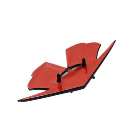 2Pc 1962 1963 Chevy Impala Belair Front Fender Emblem 3D Badge Flags Pair 327 409 Corvette Replacement for Corvette (Silver Black Red)