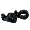 Universal Gloss Black Foot Peg P-Clamp mounting kits Compatible with