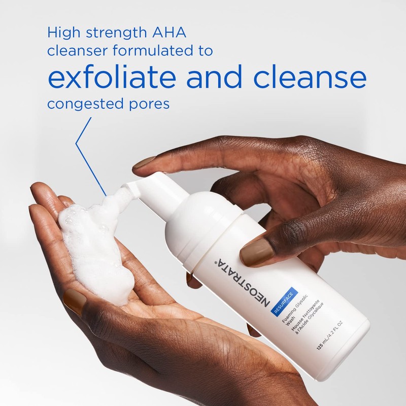 NEOSTRATA Foaming Glycolic Face Wash High Strength AHA Cleanser Soap-free,