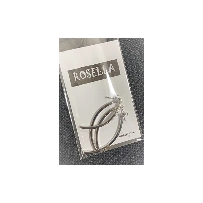 Jimin Motif Earrings, 2 Pieces for Both Ears, Curved Bar
