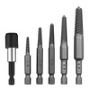 Kigauru 6Pcs Damaged Screw Extractor Set Steel Screw Remover 1/4