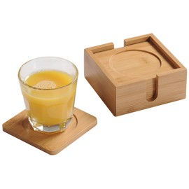 Kesper 58746 Bamboo Coaster, Bamboo
