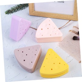 Minkissy 2pcs Makeup Sponge Holder Triangular Storage Case for Powder Portable and Ventilated Design for Travel Use for Organizing Beauty Tools